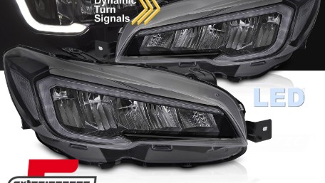 Full LED prednja svjetla SEQ žmigavci (crna) / Subaru WRX (2014-2021), LPSU25