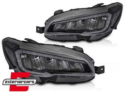 Full LED prednja svjetla SEQ žmigavci (crna) / Subaru WRX (2014-2021), LPSU25