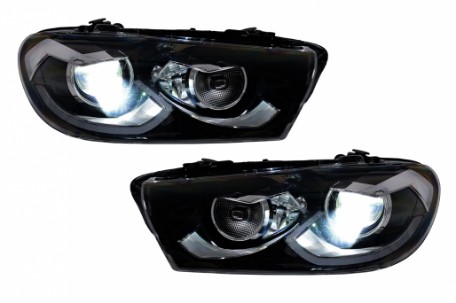 Full LED prednja svjetla SEQ žmigavci (crna) / / VW Scirocco (2008-08.2014), LPVWZ2