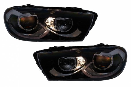 Full LED prednja svjetla SEQ žmigavci (crna) / / VW Scirocco (2008-08.2014), LPVWZ2