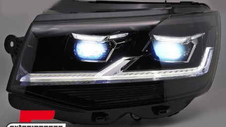 Full LED prednja svjetla SEQ žmigavci (crna) / VW T6 (2015-2019), LPVWX8