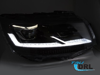 Full LED prednja svjetla SEQ žmigavci (crna) / VW T6 (2015-2019), LPVX36
