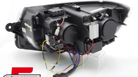 Full LED prednja svjetla SEQ žmigavci (crna) / VW Transporter T6 (2015-2019), LPVWX7