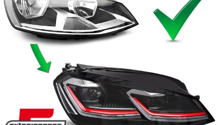 Full LED prednja svjetla SEQ žmigavci Facelift G7.5 GTI look / VW Golf 7 VII (2012-2017), LPVWZ0