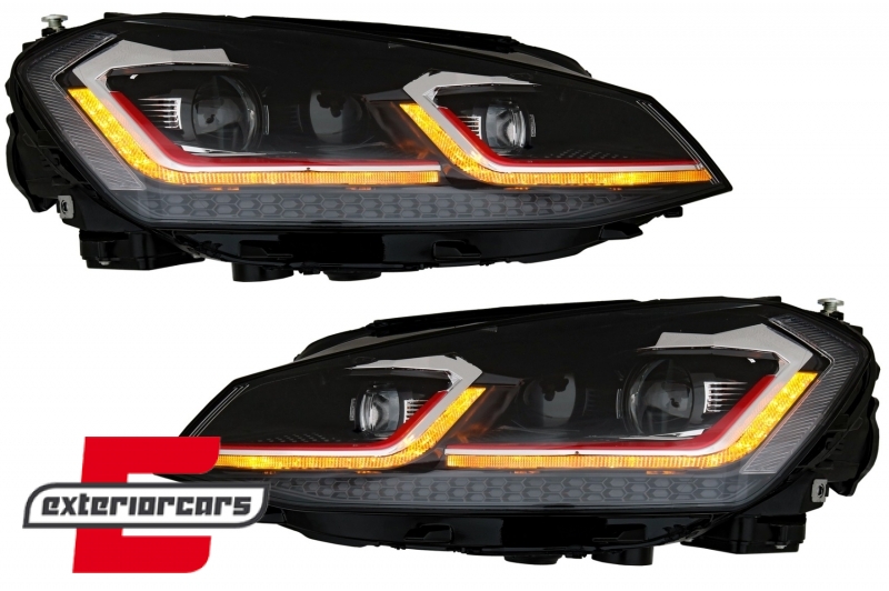 Full LED prednja svjetla SEQ žmigavci Facelift G7.5 GTI look / VW Golf 7 VII (2012-2017), LPVWZ0