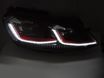 Full LED prednja svjetla SEQ žmigavci Facelift G7.5 GTI look / VW Golf 7 VII (2012-2017), LPVX08