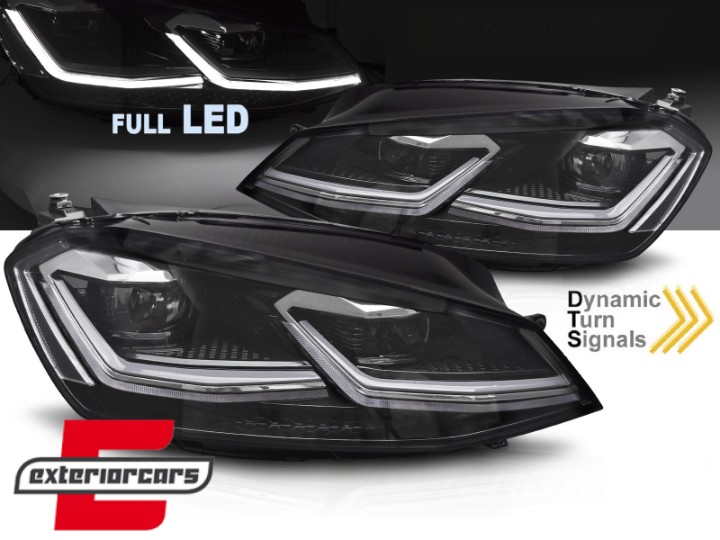 Full LED prednja svjetla SEQ žmigavci Facelift G7.5 R line look / VW Golf 7 VII (2012-2017), LPVWZ1