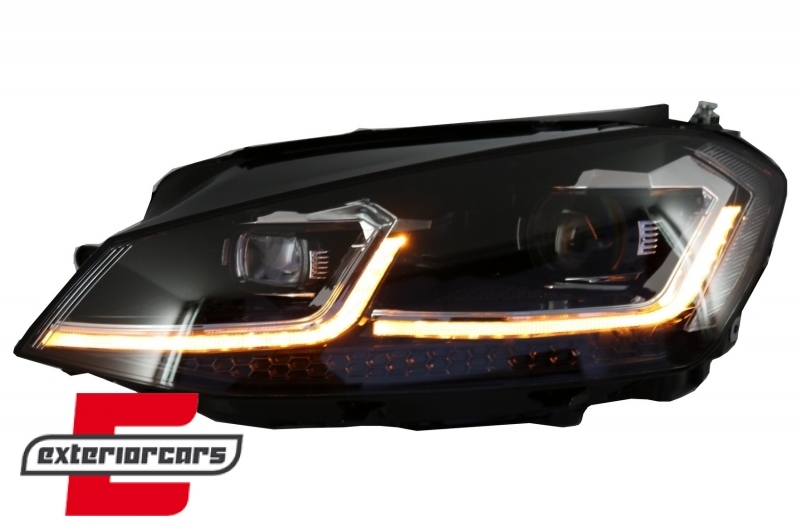 Full LED prednja svjetla SEQ žmigavci Facelift G7.5 R line look / VW Golf 7 VII (2012-2017), LPVWZ1