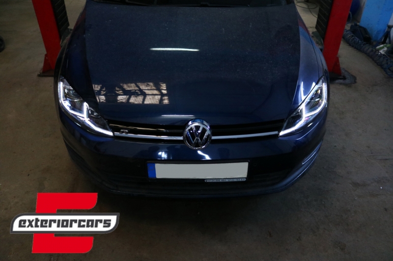 Full LED prednja svjetla SEQ žmigavci Facelift G7.5 R line look / VW Golf 7 VII (2012-2017), LPVWZ1