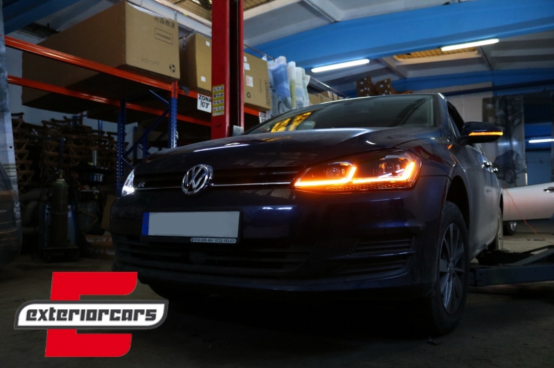 Full LED prednja svjetla SEQ žmigavci Facelift G7.5 R line look / VW Golf 7 VII (2012-2017), LPVWZ1