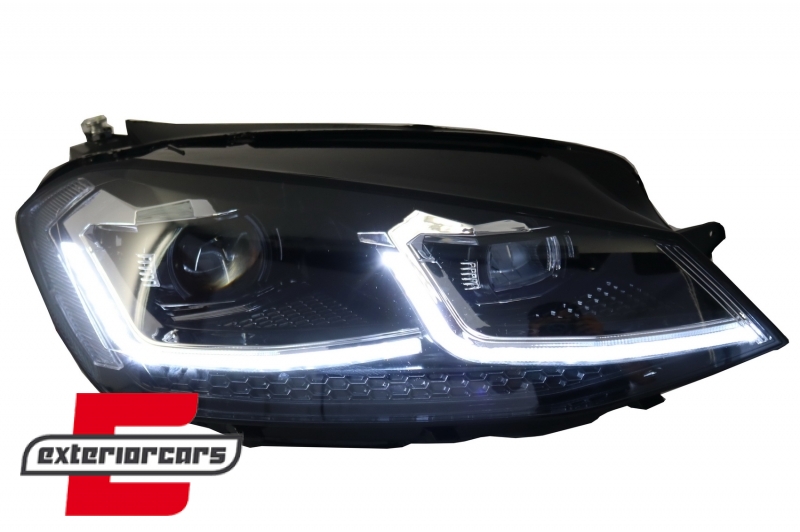Full LED prednja svjetla SEQ žmigavci Facelift G7.5 R line look / VW Golf 7 VII (2012-2017), LPVWZ1