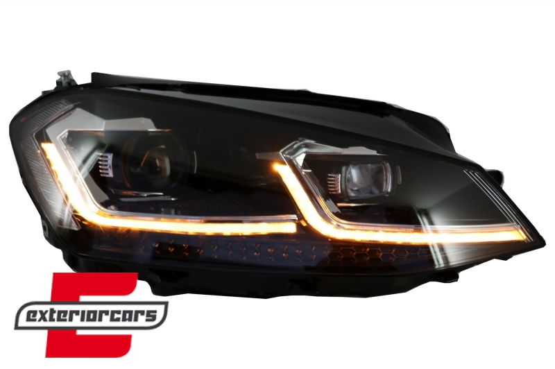 Full LED prednja svjetla SEQ žmigavci Facelift G7.5 R line look / VW Golf 7 VII (2012-2017), LPVWZ1