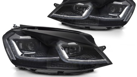 Full LED prednja svjetla SEQ žmigavci Facelift G7.5 R line look / VW Golf 7 VII (2012-2017), LPVX07