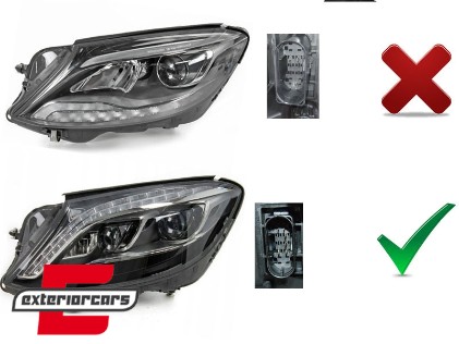 Full LED prednja svjetla SEQ žmigavci Facelift look / Mercedes S-klasa W222 (2013-2017), LPMEE9
