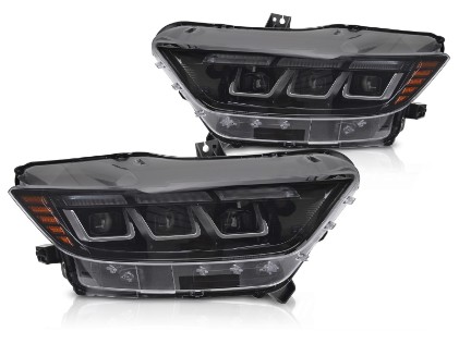 Full LED prednja svjetla SEQ žmigavci / Ford Mustang VI (2015-2017), LPFOD4