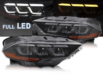 Full LED prednja svjetla SEQ žmigavci / Ford Mustang VI Facelift (2018-2023), LPFOD9