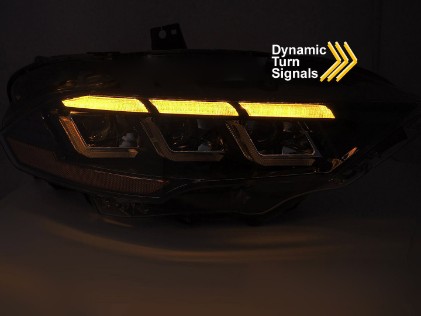 Full LED prednja svjetla SEQ žmigavci / Ford Mustang VI Facelift (2018-2023), LPFOD9