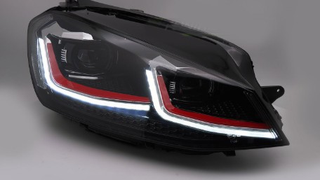 Full LED prednja svjetla SEQ žmigavci GTI look / VW Golf 7.5 Facelift (2017-2019), LPVX12