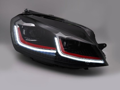 Full LED prednja svjetla SEQ žmigavci GTI look / VW Golf 7.5 Facelift (2017-2019), LPVX12