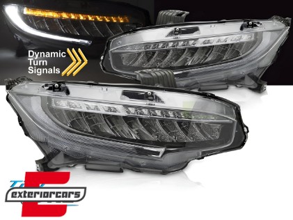 Full LED prednja svjetla SEQ žmigavci / Honda Civic Mk10 (2016-2021), LPHO37