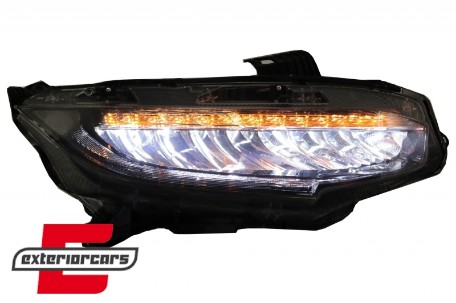 Full LED prednja svjetla SEQ žmigavci / Honda Civic Mk10 (2016-2021), LPHO37