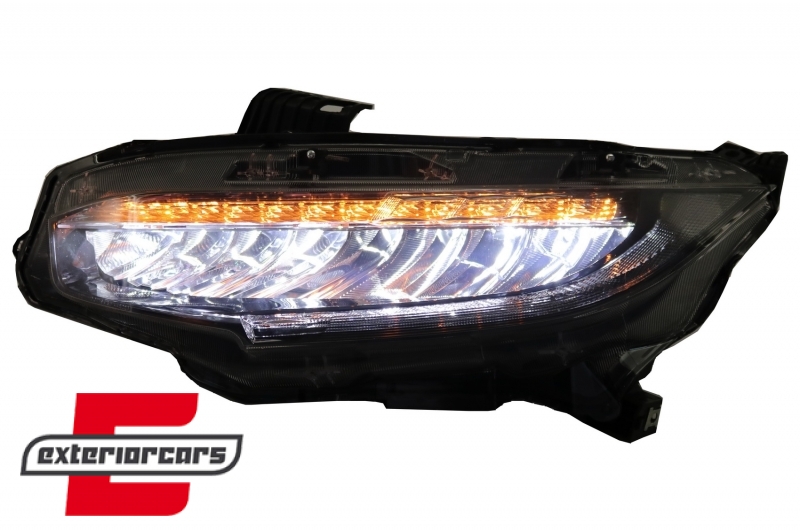 Full LED prednja svjetla SEQ žmigavci / Honda Civic Mk10 (2016-2021), LPHO37