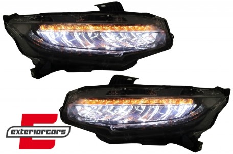 Full LED prednja svjetla SEQ žmigavci / Honda Civic Mk10 (2016-2021), LPHO37