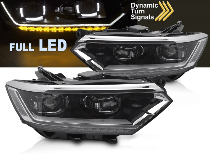 Full LED prednja svjetla SEQ žmigavci Matrix look / VW Passat B8 3G (2014-2019), LPVX13