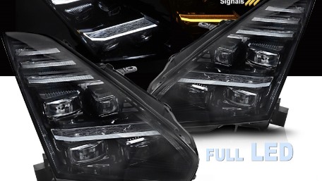 Full LED prednja svjetla SEQ žmigavci / Nissan GT-R (2008-2023), LPNI11