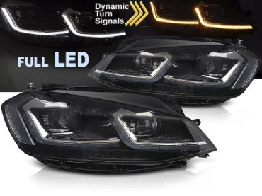 Full LED prednja svjetla SEQ žmigavci R line look / VW Golf 7.5 Facelift (2017-2019), LPVX11