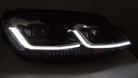 Full LED prednja svjetla SEQ žmigavci R line look / VW Golf 7.5 Facelift (2017-2019), LPVX11