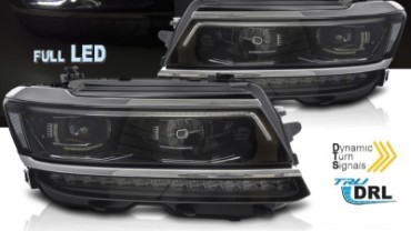 Full LED prednja svjetla SEQ žmigavci R-line Matrix dizajn / VW Tiguan II Mk2 (2016-2019), LPVX24