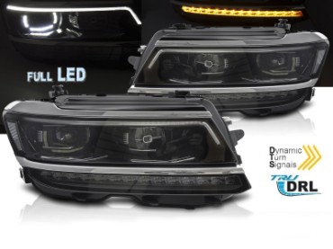 Full LED prednja svjetla SEQ žmigavci R-line Matrix dizajn / VW Tiguan II Mk2 (2016-2019), LPVX24