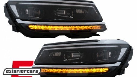 Full LED prednja svjetla SEQ žmigavci R-line Matrix dizajn / VW Tiguan II Mk2 (2016-2019), LPVX24