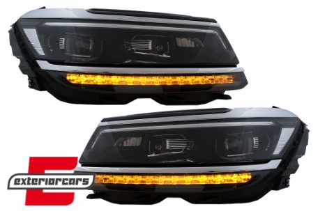 Full LED prednja svjetla SEQ žmigavci R-line Matrix dizajn / VW Tiguan II Mk2 (2016-2019), LPVX24