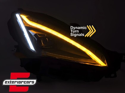 Full LED prednja svjetla SEQ žmigavci TruDRL dizajn (crna) / Toyota GR86 (2021-), LPTO44