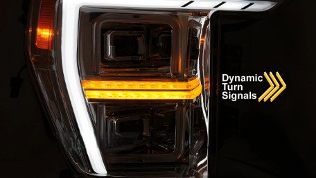 Full LED prednja svjetla SEQ žmigavci TubeLight dizajn (chrome) / FORD F150 Mk14 (2020-2023), LPFOC1