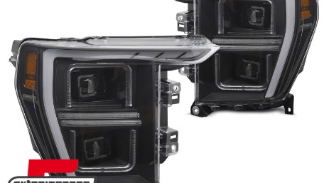 Full LED prednja svjetla SEQ žmigavci TubeLight dizajn (crna) / FORD F150 Mk14 (2020-2023), LPFOC2