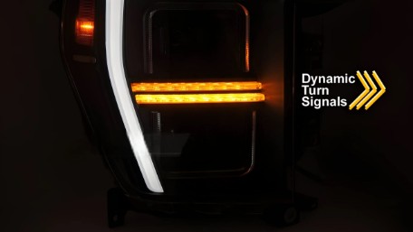Full LED prednja svjetla SEQ žmigavci TubeLight dizajn (crna) / FORD F150 Mk14 (2020-2023), LPFOC2