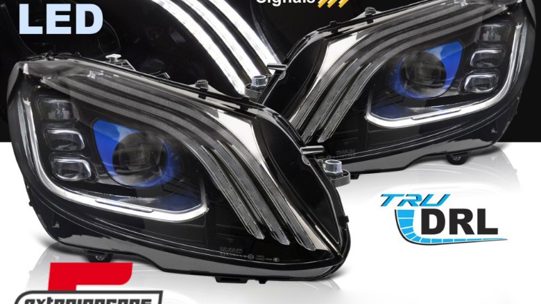 Full LED prednja svjetla SEQ žmigavci W222 Facelift dizajn / Mercedes C-klasa W205 S205 (2014-2020), LPMEE8