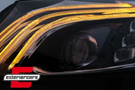 Full LED prednja svjetla SEQ žmigavci W222 Facelift dizajn / Mercedes C-klasa W205 S205 (2014-2020), LPMEE8