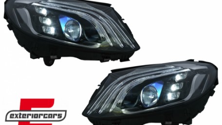 Full LED prednja svjetla SEQ žmigavci W222 Facelift dizajn / Mercedes C-klasa W205 S205 (2014-2020), LPMEE8