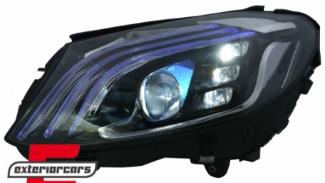 Full LED prednja svjetla SEQ žmigavci W222 Facelift dizajn / Mercedes C-klasa W205 S205 (2014-2020), LPMEE8