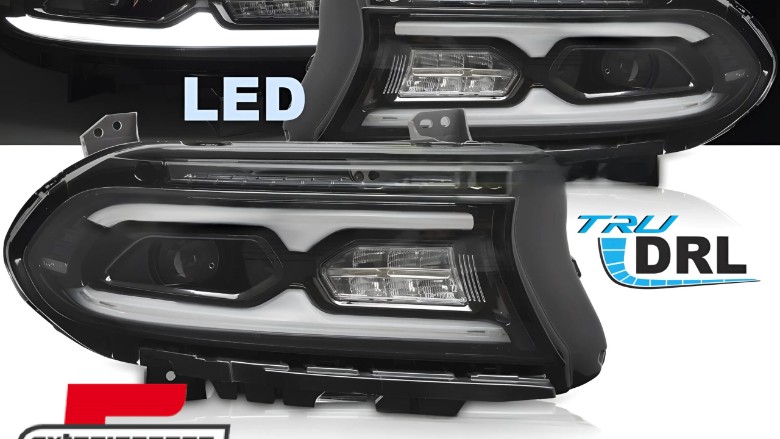 Full LED prednja svjetla TruDRL (crna) / Dodge Charger (2014-2023), LPDO45