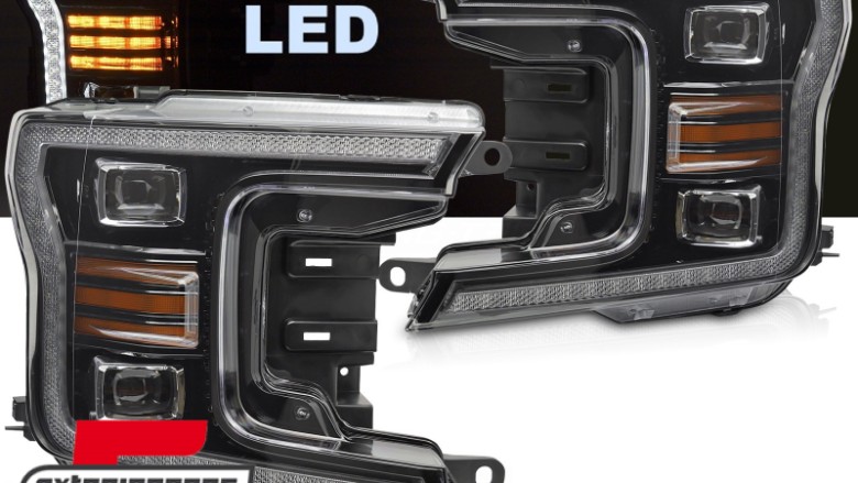 Full LED prednja svjetla TruDRL dizajn (crna) / FORD F150 Mk13 Facelift (2017-2020), LPFOA0