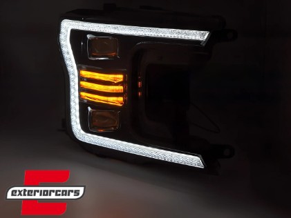 Full LED prednja svjetla TruDRL dizajn (crna) / FORD F150 Mk13 Facelift (2017-2020), LPFOA0
