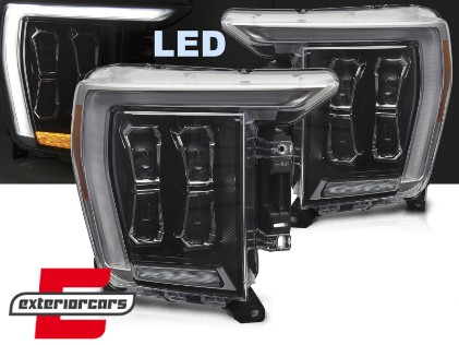 Full LED prednja svjetla TruDRL dizajn (crna) / FORD F150 Mk14 (2020-2023), LPFOA6