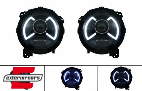 Full LED prednja svjetla TruDRL dizajn / Jeep Wrangler IV JL/JLU (2018-2023), LPCH40