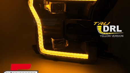 Full LED prednja svjetla TruDRL SEQ žmigavci (crna) / FORD F150 Mk13 (2014-2017), LPFOA7