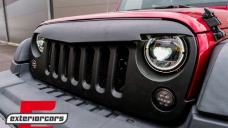 Full LED prednji farovi Angel Eye za pretvorbu u 2018 model / Jeep Wrangler JK (2007-2017), HLJEWJKLED